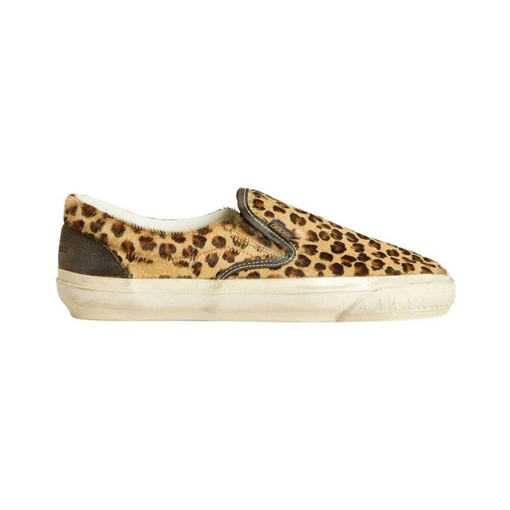 Golden Goose Vce Horsy Leather Sneaker, Black
